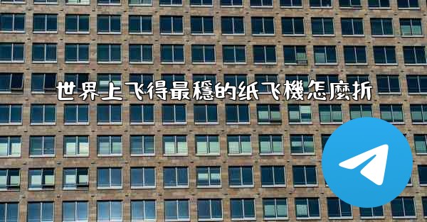 世界上飞得最穩的纸飞機怎麼折