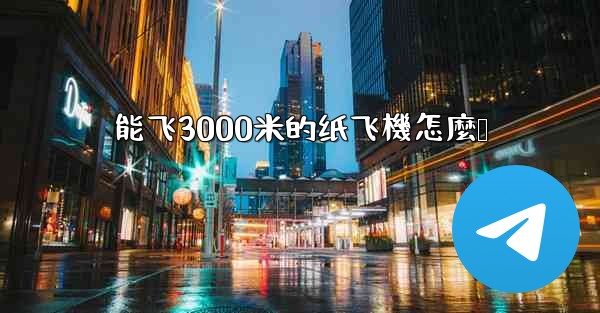 能飞3000米的纸飞機怎麼叠