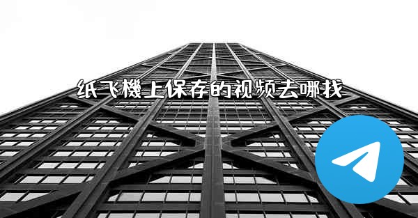纸飞機上保存的视频去哪找