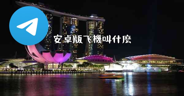 安卓版飞機叫什麼