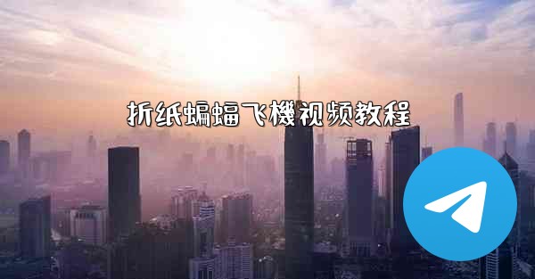 折纸蝙蝠飞機视频教程