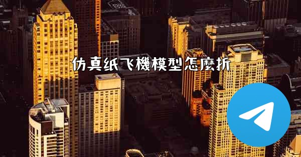 仿真纸飞機模型怎麼折