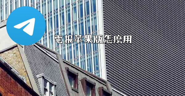 電报苹果版怎麼用