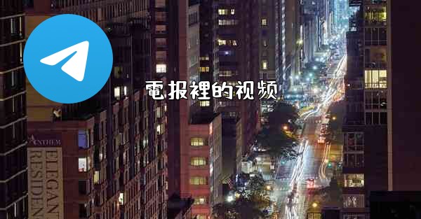 電报裡的视频
