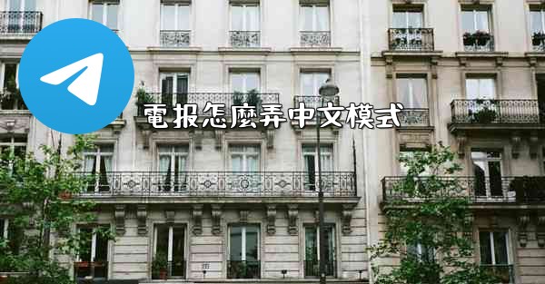 電报怎麼弄中文模式