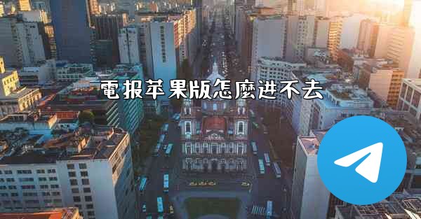 電报苹果版怎麼进不去