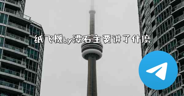 纸飞機by潭石主要讲了什麼