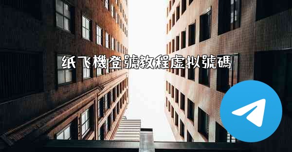 纸飞機登號教程虚拟號碼