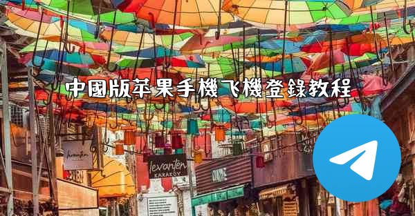 中國版苹果手機飞機登錄教程