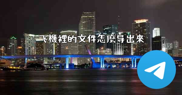 飞機裡的文件怎麼导出來