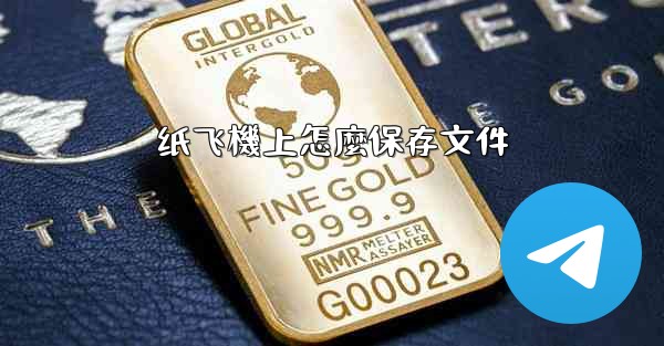 纸飞機上怎麼保存文件