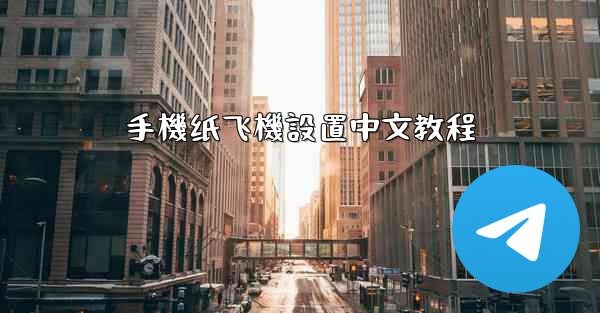 手機纸飞機設置中文教程