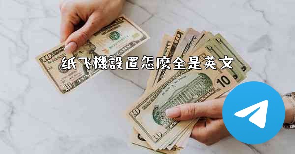 纸飞機設置怎麼全是英文