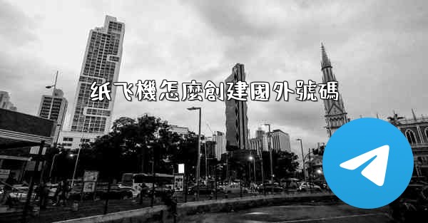 纸飞機怎麼創建國外號碼