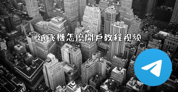 纸飞機怎麼開戶教程视频