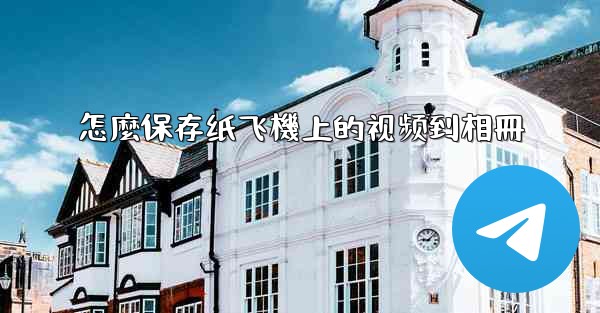 怎麼保存纸飞機上的视频到相冊
