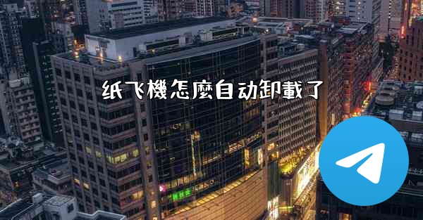 纸飞機怎麼自动卸載了