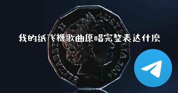 我的纸飞機歌曲原唱完整表达什麼