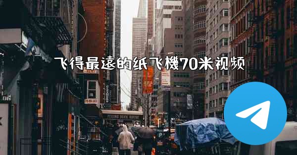 飞得最遠的纸飞機70米视频