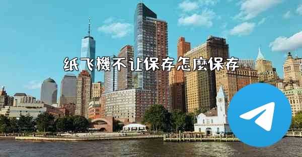 纸飞機不让保存怎麼保存