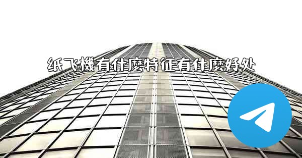 纸飞機有什麼特征有什麼好处