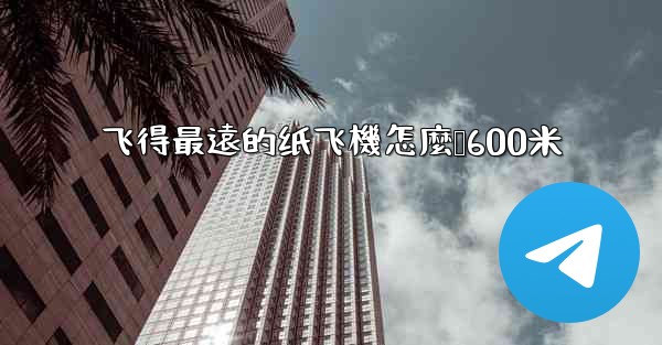 飞得最遠的纸飞機怎麼叠600米