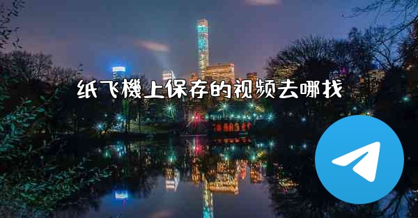 纸飞機上保存的视频去哪找