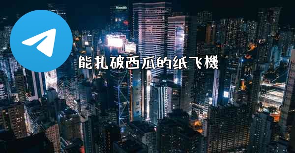 能扎破西瓜的纸飞機