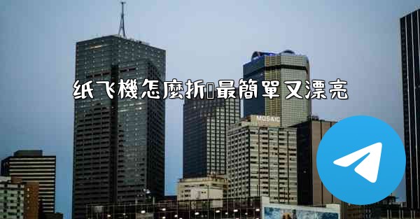 纸飞機怎麼折叠最簡單又漂亮