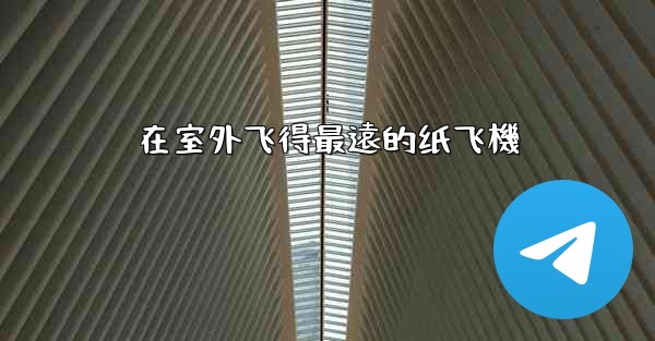 在室外飞得最遠的纸飞機