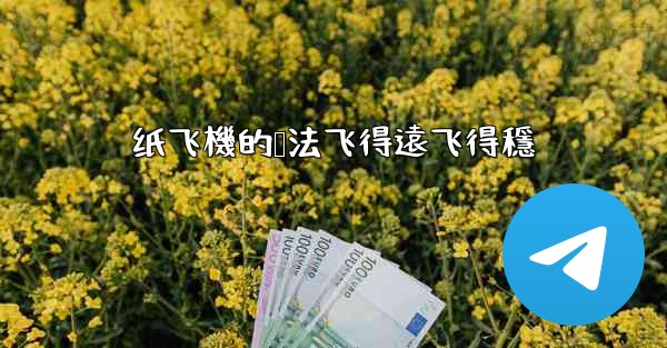 纸飞機的叠法飞得遠飞得穩