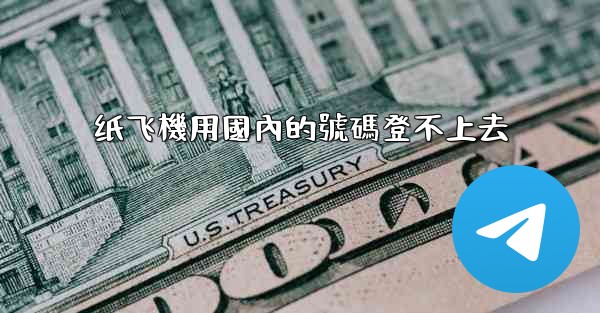 纸飞機用國內的號碼登不上去