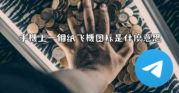 手機上一個纸飞機图标是什麼意思