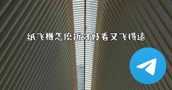 纸飞機怎麼折才好看又飞得遠
