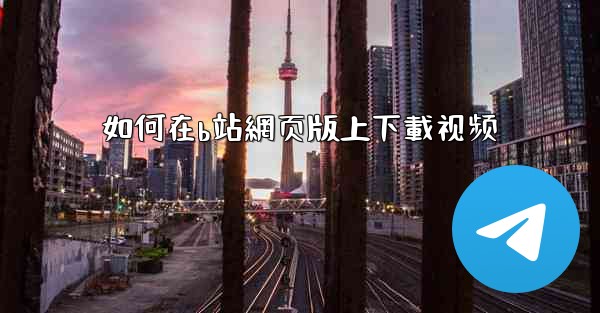 如何在b站網页版上下載视频