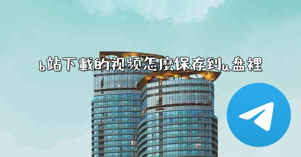 b站下載的视频怎麼保存到u盘裡