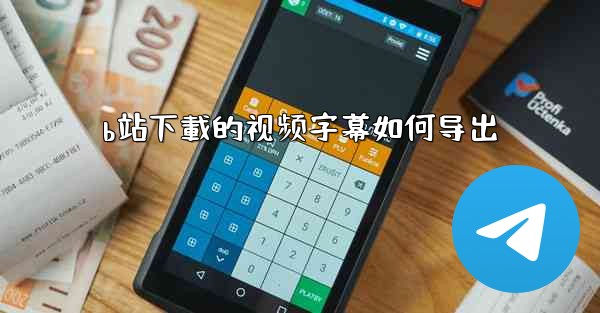 b站下載的视频字幕如何导出