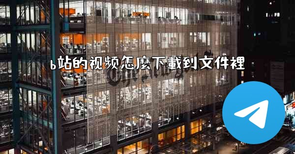 b站的视频怎麼下載到文件裡