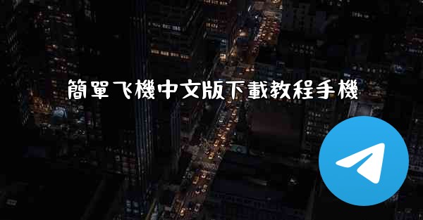 簡單飞機中文版下載教程手機