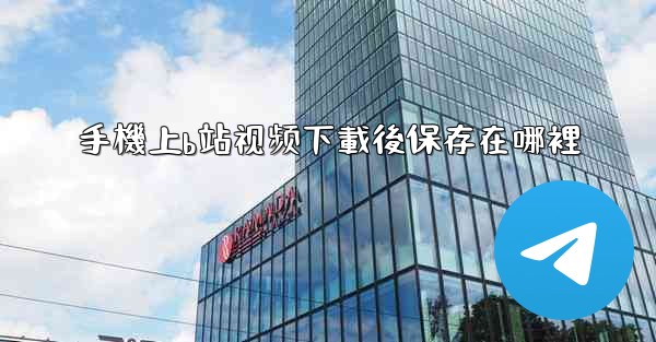 手機上b站视频下載後保存在哪裡