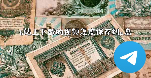 b站上下載的视频怎麼保存到u盘