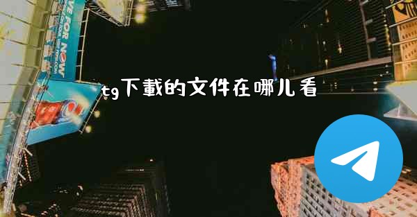 tg下載的文件在哪儿看