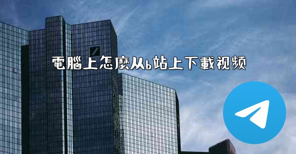 電腦上怎麼从b站上下載视频