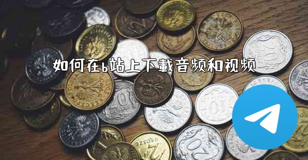 如何在b站上下載音频和视频