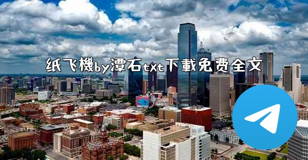 纸飞機by潭石txt下載免费全文