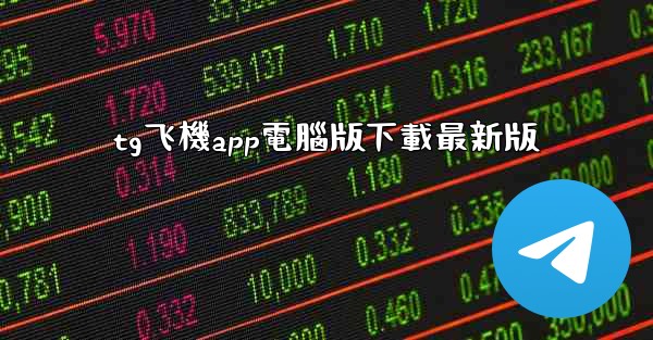 tg飞機app電腦版下載最新版