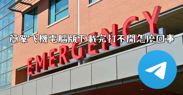 簡單飞機電腦版下載完打不開怎麼回事