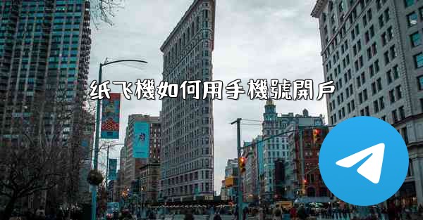 纸飞機如何用手機號開戶