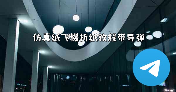 仿真纸飞機折纸教程带导弹