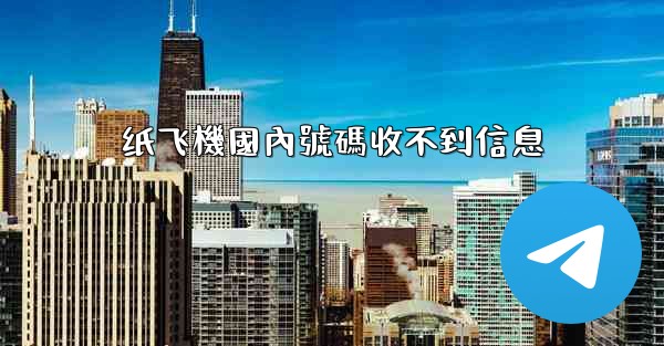 纸飞機國內號碼收不到信息